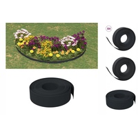 VidaXL Rasenkanten 4 Stk. Schwarz 10 m 15 cm