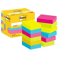 Post-it Post-it® Energetic Haftnotizen 653TFEN farbsortiert, 12 Blöcke