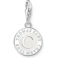 Thomas Sabo Charm weißer Coin Silber 1998-007-14