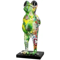 Casablanca by Gilde Dekofrosch Street Art, Mehrfarbig, Kunststoff, Frosch