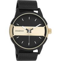 Oozoo Herren Armbanduhr Timepieces Analog Metall Mesh schwarz UOC11108