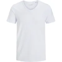 JACK & JONES Basic V-Neck T-Shirt weiss/white L