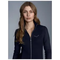 TRIGEMA Sweatjacke "TRIGEMA Jacke mit Kristallsteinen", Damen, Gr. XXL,