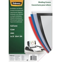 Fellowes Einbanddeckel 50ST A4, transparent 50 Stück