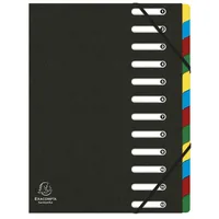 Exacompta Ordnungsmappe 55121E DIN A4 schwarz Manilakarton 24 x