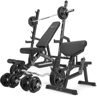 Marbo Sport Set MS6_2.0_113KG | Doppelseitige Bank verstellbare Hantelablage