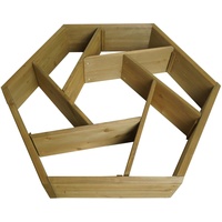 Mendler Pflanzkasten HWC-L70, Blumentopf Blumenbeet 7 Fächer, eckig 100x87cm