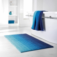 Dyckhoff Badteppich Colori Blau 70 x 120 cm
