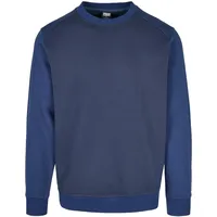 URBAN CLASSICS 2-tone Fake Raglan Crew Sweatshirt Navy /