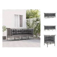 VidaXL Garten-Lounge-Set 3-tlg. grau