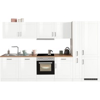 Kochstation Küchenzeile »KS-Tinnum«, mit E-Geräten, Breite 330 cm weiß