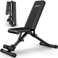 JOROTO Hantelbank Klappbare Bauch Flach Einstellbar Trainingsbank mit 318