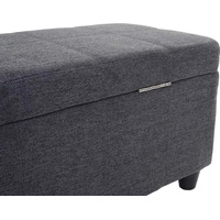 MCW Aufbewahrungs-Truhe Kriens, Stoff/Textil, 45x114x45cm dunkelgrau