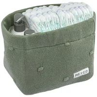 Meyco Pflegekorb, Wickeltichkörbchen small Mini Knots Forest Green