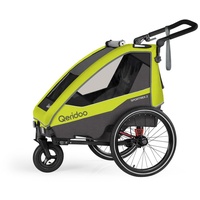 Qeridoo Sportrex 2 Fahrradanhänger Lime Green