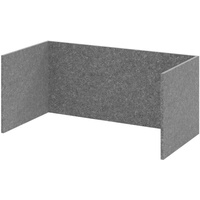 Hammerbacher FlexWall Akustikrückwand grau 74,8 x 37,3 x 32,8