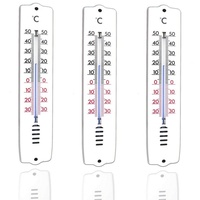 TronicXL 3 Stück Wand Thermometer Küche Küchen Wohnzimmer Schlafzimmer