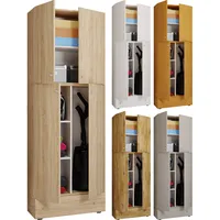 VCM Putzschrank Lona XXL grau