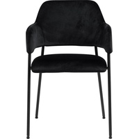 Actona 2er Set Actona Stuhl Lima Stoff Schwarz
