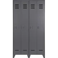 Woood Garderobenschrank Stijn grau