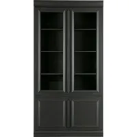 Woood Vitrine Organize aus Kiefernholz, schwarz