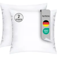 Komfortec Kopfkissen 80x80 cm 2er Set, Oeko-TEX Zertifiziert Kissen