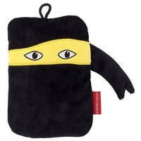 Hugo Frosch Mini-Wärmflasche 0,2 l mit Veloursbezug Ninja