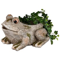 Formano Pflanzgefäß Steinoptik Frosch Blumentopf Gartendeko