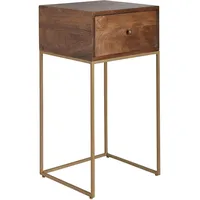 Wohnling Nachtschrank Mango 40 x 35 x 75 cm