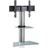 MID.YOU TV-Rack Zental ca. 80x111 cm Silber/Transpar.