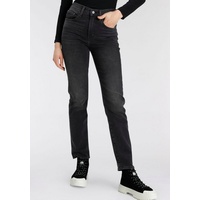 Levi's 724TM High Rise Straight Jeans Z9777 Black Worn