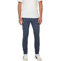 Only & Sons Chinohose »MARK Check PANTS«, blau
