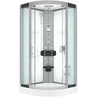 AcquaVapore D58-20T0 Komplettdusche mit Schiebetür 100 x 100 cm