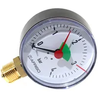 Afriso Rohrfeder-Manometer für Heizung/Sanitär - Radial, Afriso, Ø80mm, DN15
