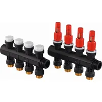 Uponor Vario plus Verteiler mit Durchflussmesser fm 3X 3/4