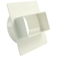 Marley Flachkanal 110 Adapter rund / eckig Rohranschluss, Ø