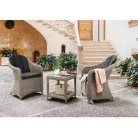 Destiny Balkonset MALAGA MERANO 2 Sessel + Tisch 46x46x50cm,