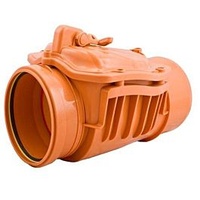 AIRFIT Rückstauklappe 50125RK DN 125, mit Handverschluss, orange