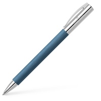 Faber-Castell Kugelschreiber Ambition Edelharz blau/silber, Schreibfarbe: schwarz, 1 St.