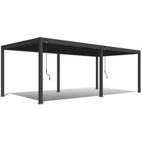 Weide Deluxe Voll-Alu-Pavillon 3,6 x 7,2 M anthrazit Pergola