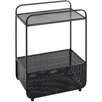 Haku-Möbel HAKU Möbel Beistelltisch Metall schwarz 41,0 x 25,0