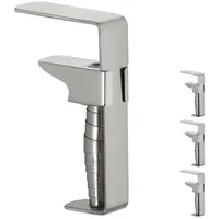 Relaxdays 12 x Tischklammern Edelstahl Silber