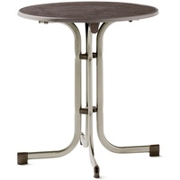 Sieger Boulevard-Klapptisch mit Mecalit-PRO-Platte. Plattenmaß ca. 70cm ø 4