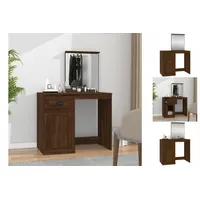VidaXL Schminktisch mit Spiegel Braun Eichen-Optik 90x50x132,5 cm