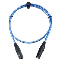 Pronomic XFXM-Blue-1 Mikrofonkabel XLR 1 m Metallic Blue