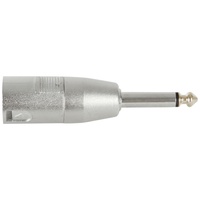Pronomic AD-JMXM Adapter 6,3mm Mono-Klinke male / XLR male