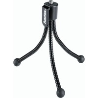 Hama Handliches Mini-Stativ (Dreibeinstativ mit flexiblen Beinen und Befestigungsclip)