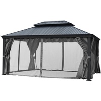 Jet-Line Bagdad 3,65 x 3,65 m Metalldach Pergola Aluminium