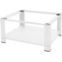 ML-Design Waschmaschinen Untergestell mit Ablage 63x54 cm Stahl Weiß