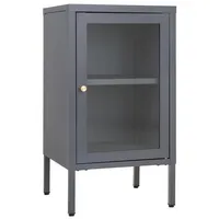 VCM Vitrine Dalby Stahl Grau